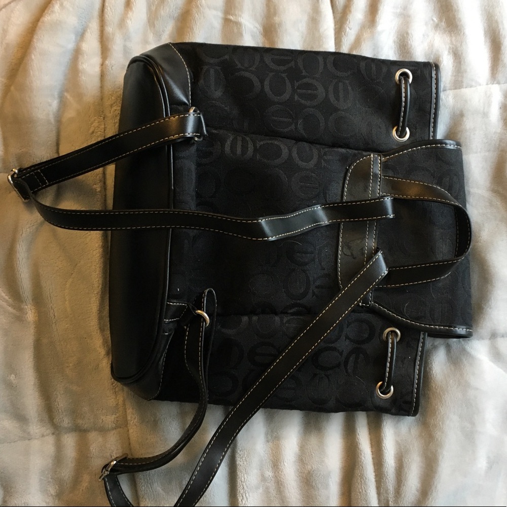 Black Patterned Backpack - Picture 3 of 3